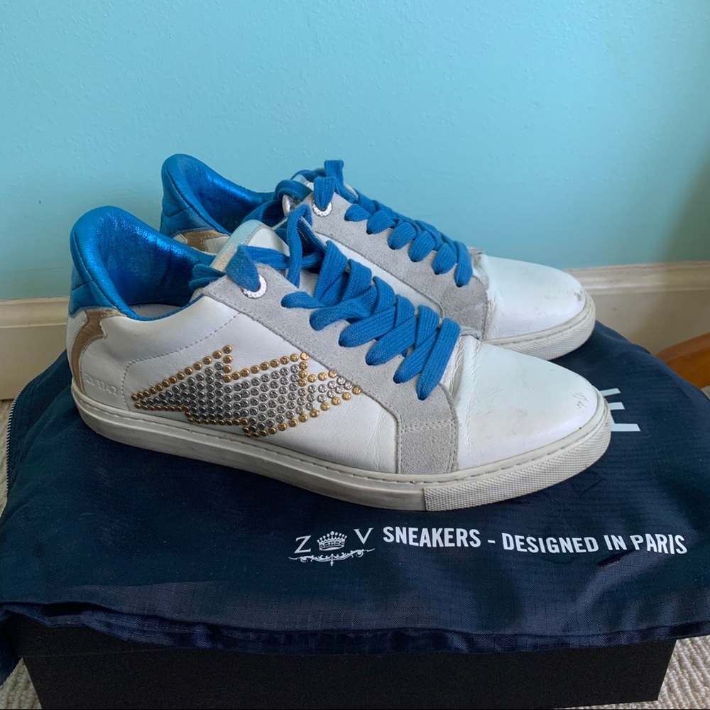 Zadig&Voltaire 1747 Flash Studs Sneakers Blue